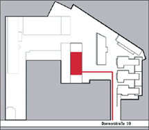 Lageplan des Büros